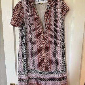 JCrew Patterned Shirt Dress